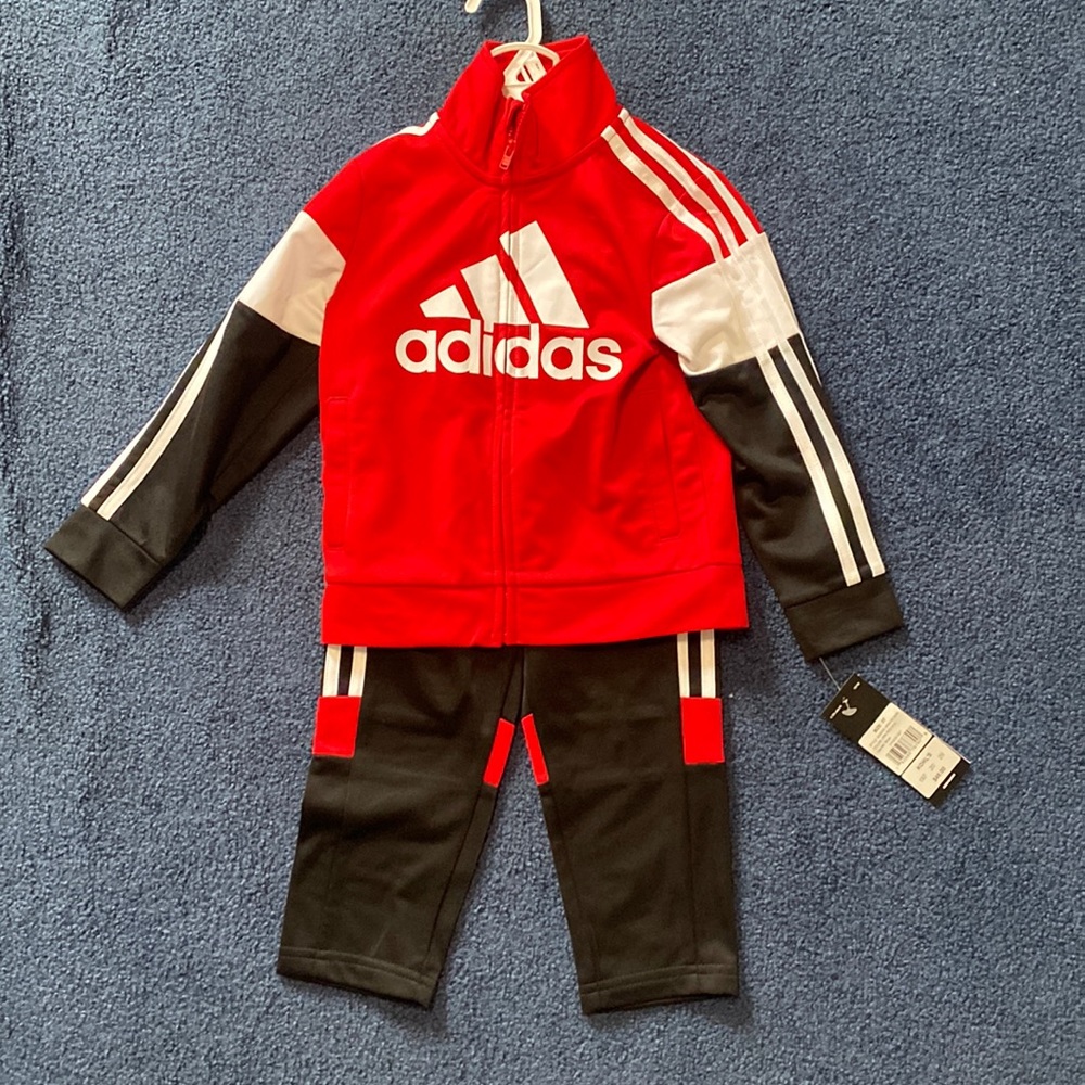 Adidas 2 piece toddler tracksuit